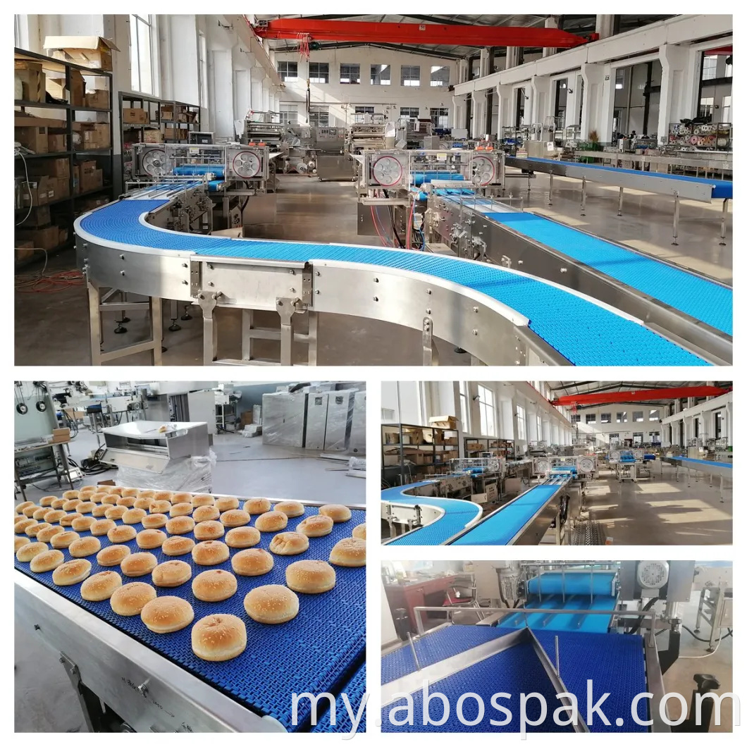 Bostar Automatic Burger Buns/Rolls/Hotdog/Bread Slicer ဖြင့် အလျားလိုက် ထုပ်ပိုးခြင်း ထုပ်ပိုးခြင်းစက်